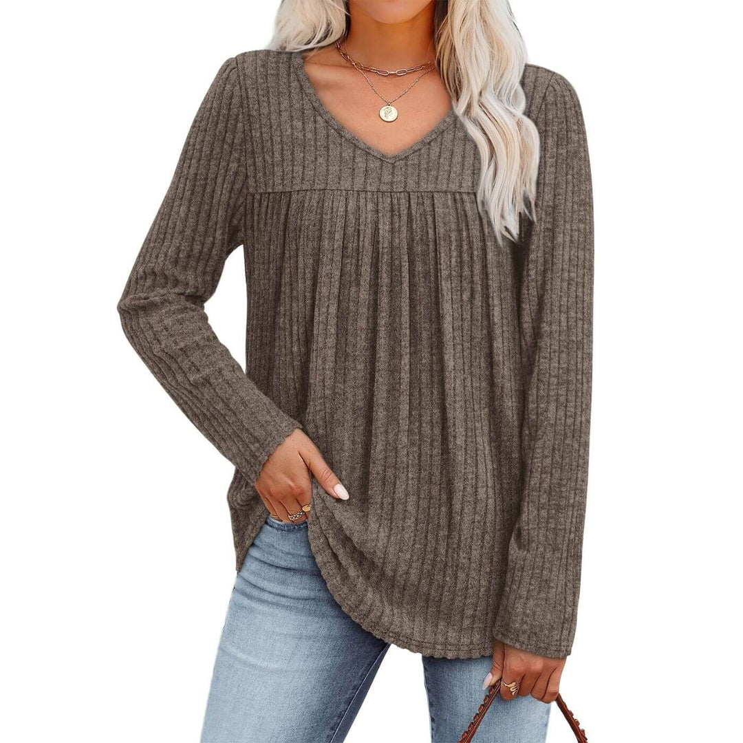 Karoline - Lett Langermet Bluse